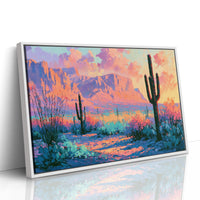 Saguaro Silhouettes at Twilight