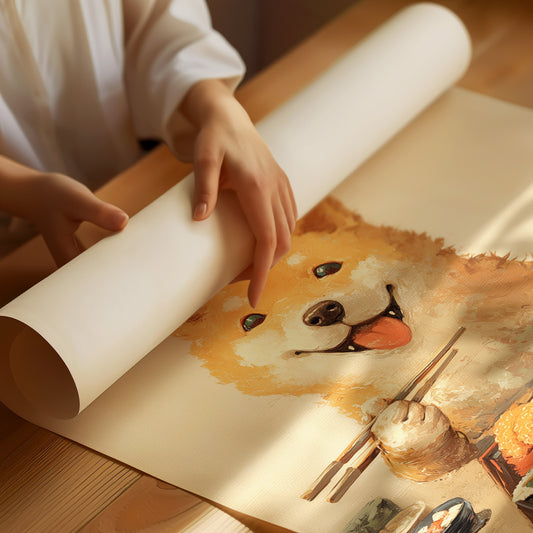 Sushi Night With Happy Shiba