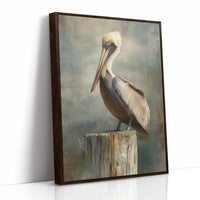 Coastal Watcher On Weathered Perch