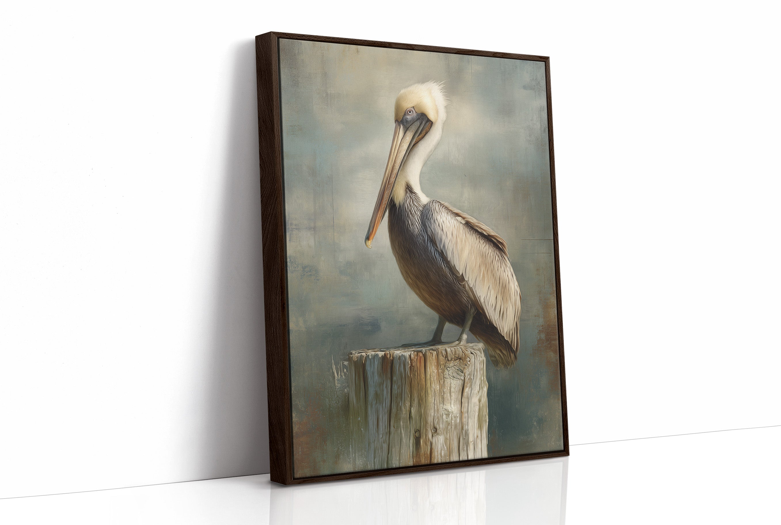 Coastal Watcher On Weathered Perch