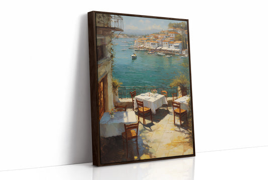 Mediterranean Terrace Awaits Twilight