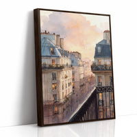Evening Light Over Paris Rooftops
