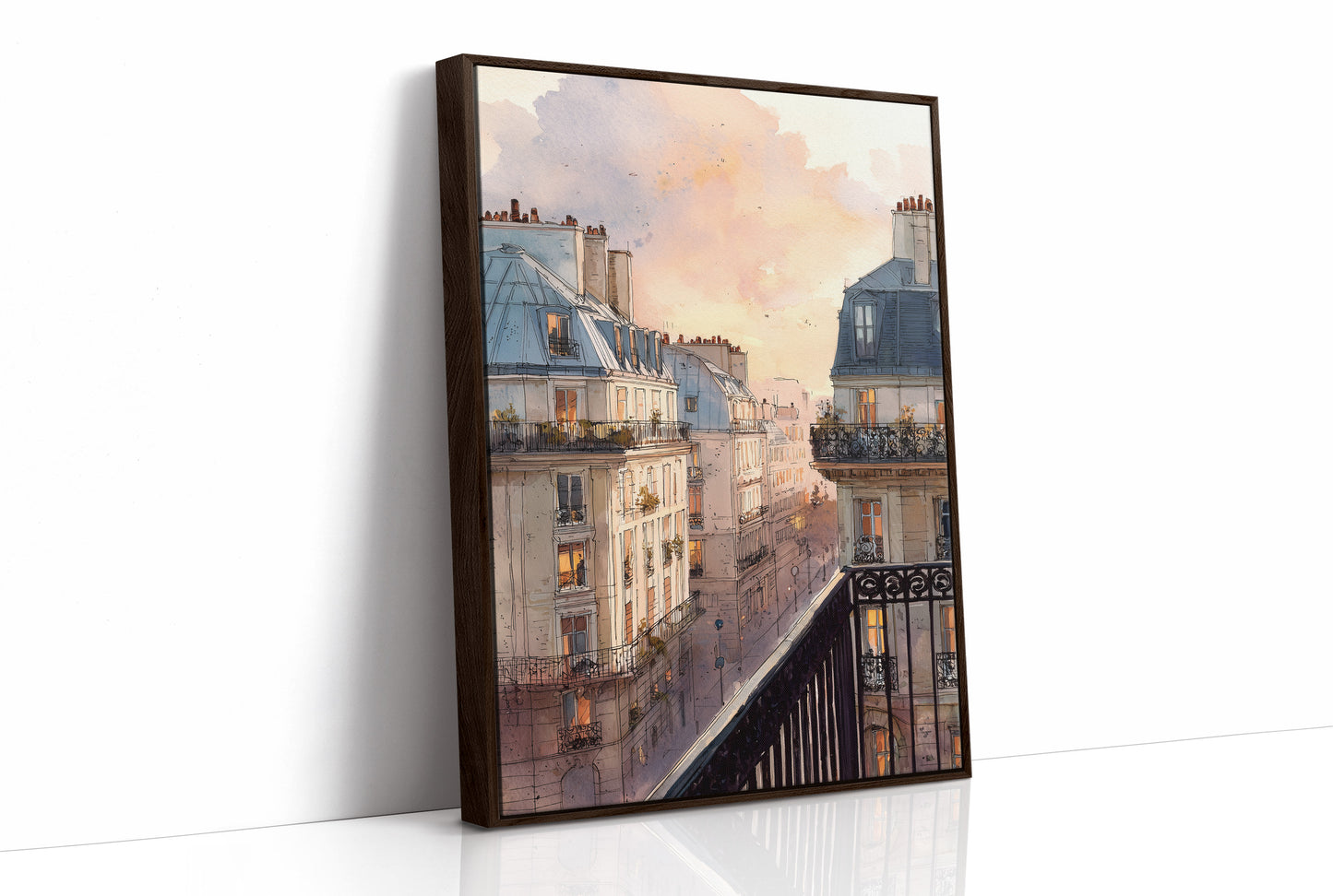 Evening Light Over Paris Rooftops