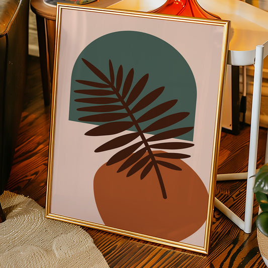 Foliage Dances Against Soft Canvas