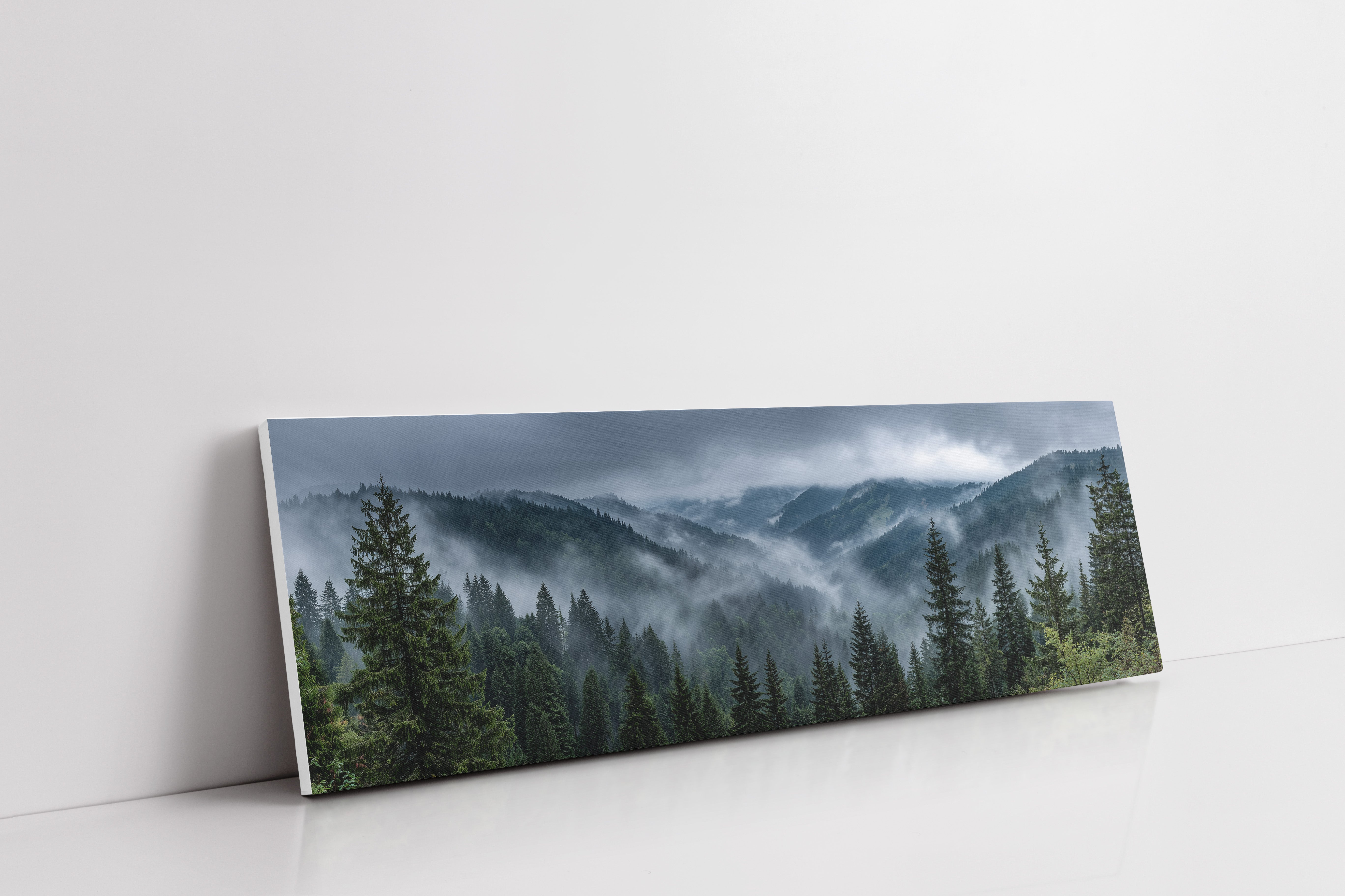 Mist Rolling Through the Evergreen Hills