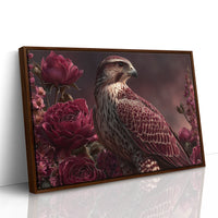 Falcon Among Garden Roses