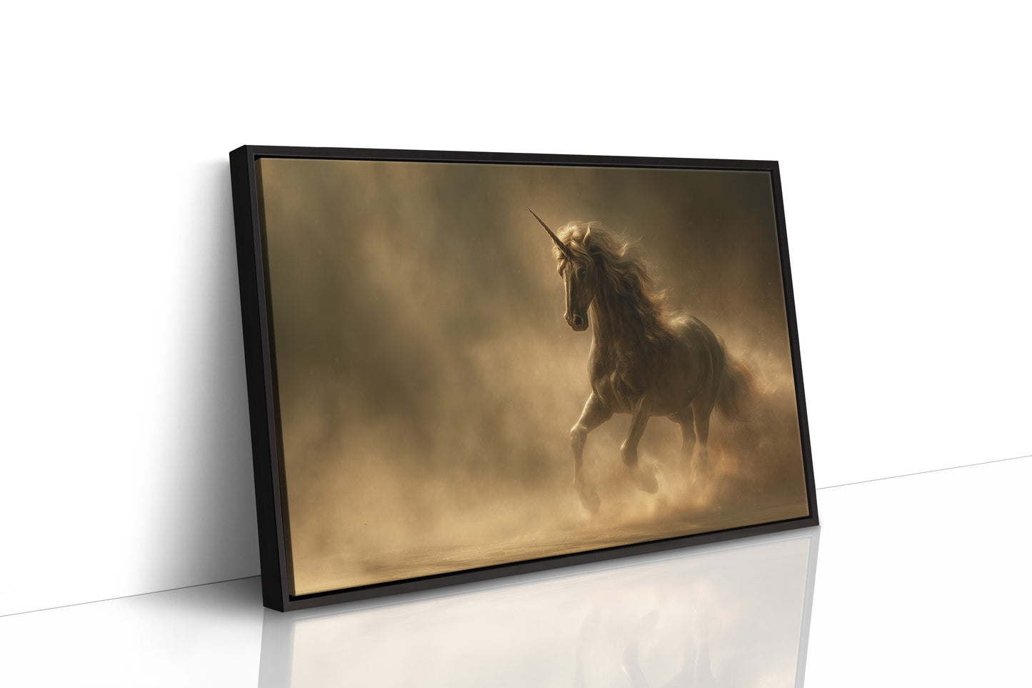 Mythic Gallop Through Golden Dust