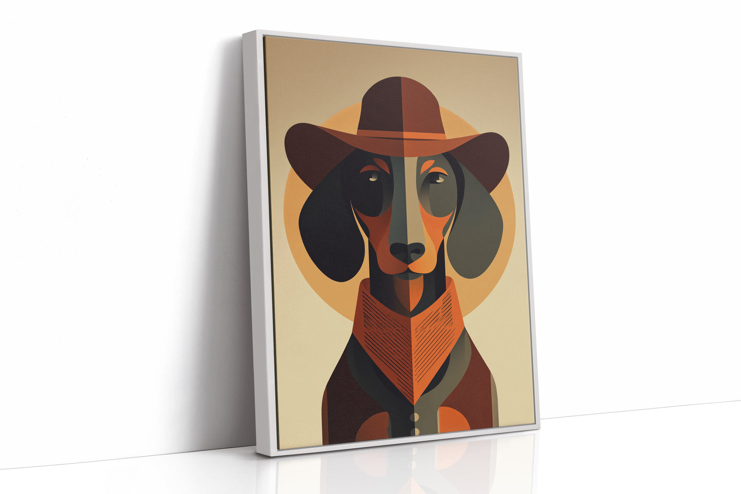Western Hound's Geometric Portrait