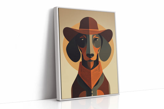 Western Hound's Geometric Portrait