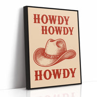 Howdy Howdy Western Hat Print