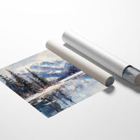 Alpine Lake Mirrors Winter's Grace