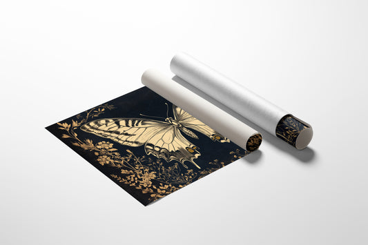 Midnight Garden's Golden Wings Unfold
