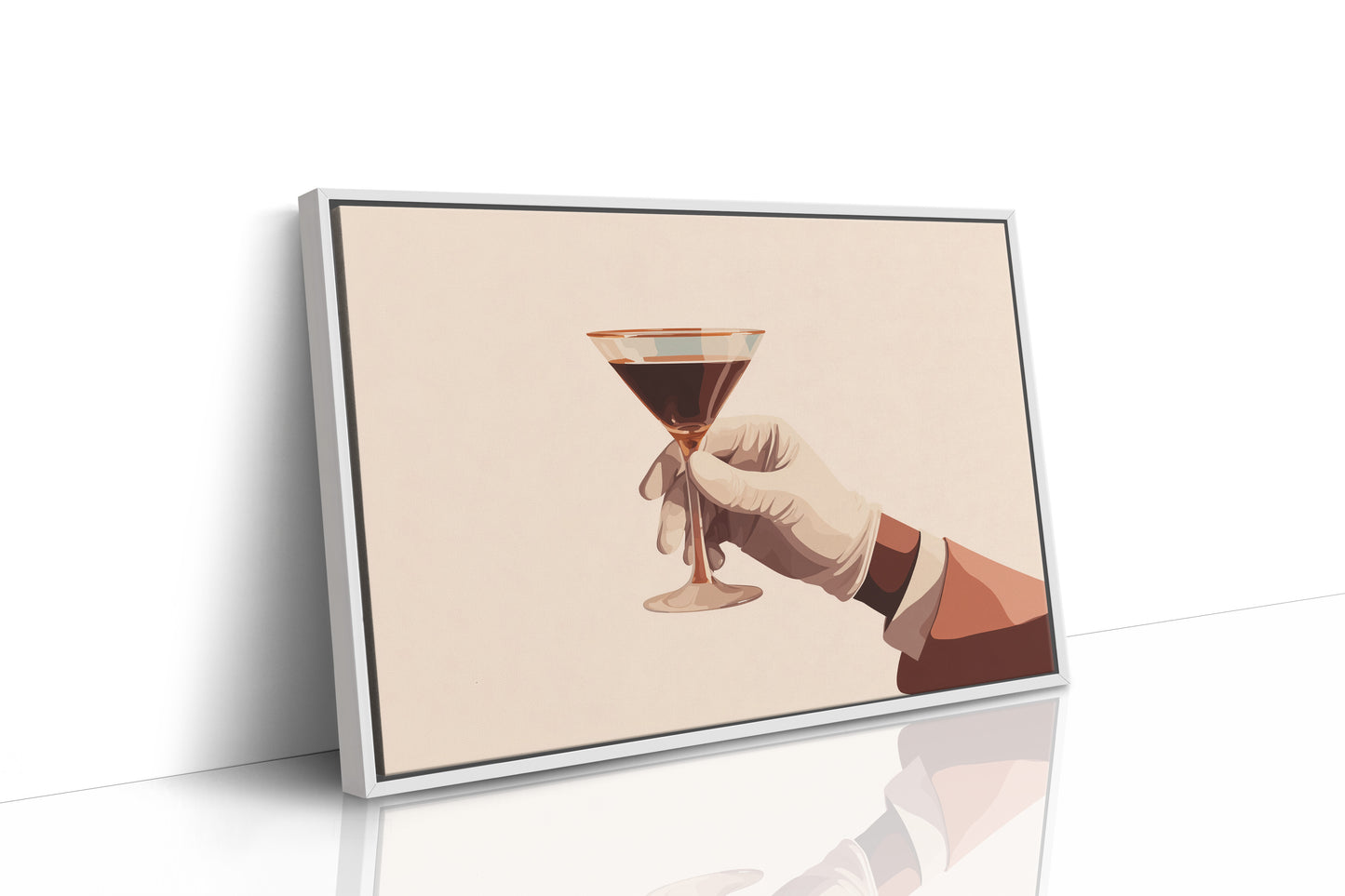 Elegant Libation Held in Waiting