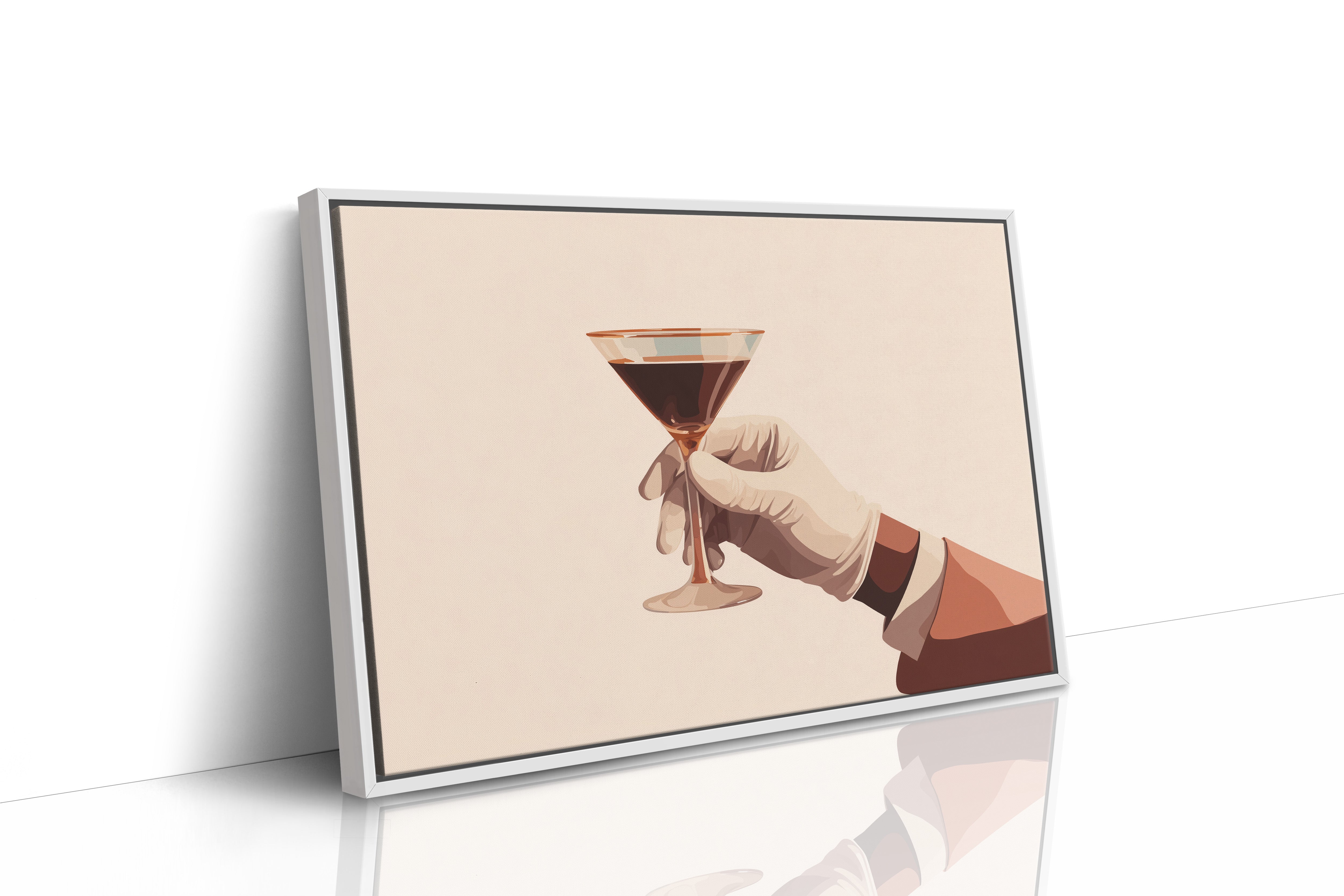 Elegant Libation Held in Waiting