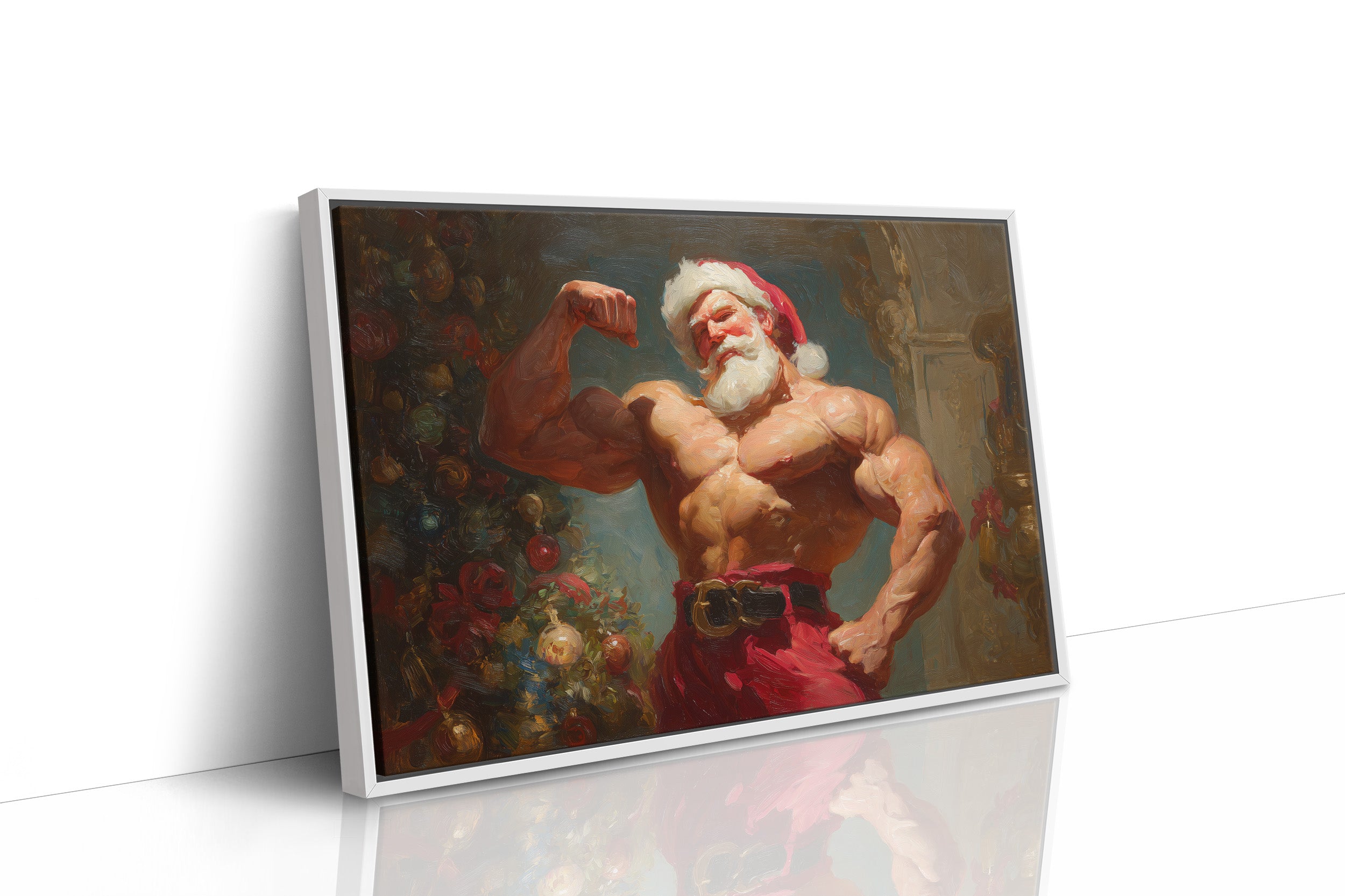 North Pole Gym Builds Holiday Muscle