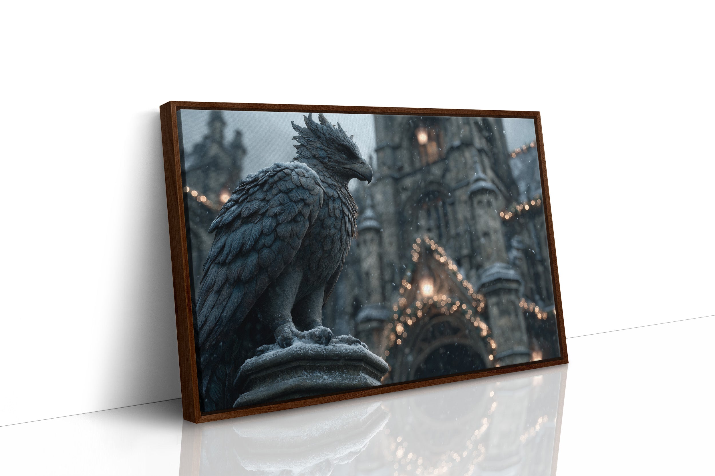 Gargoyle Watches Over Winter