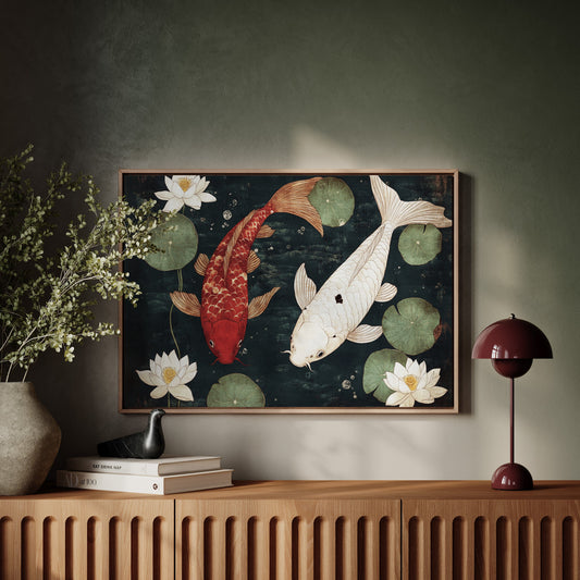 Koi Dance Among Lotus Dreams