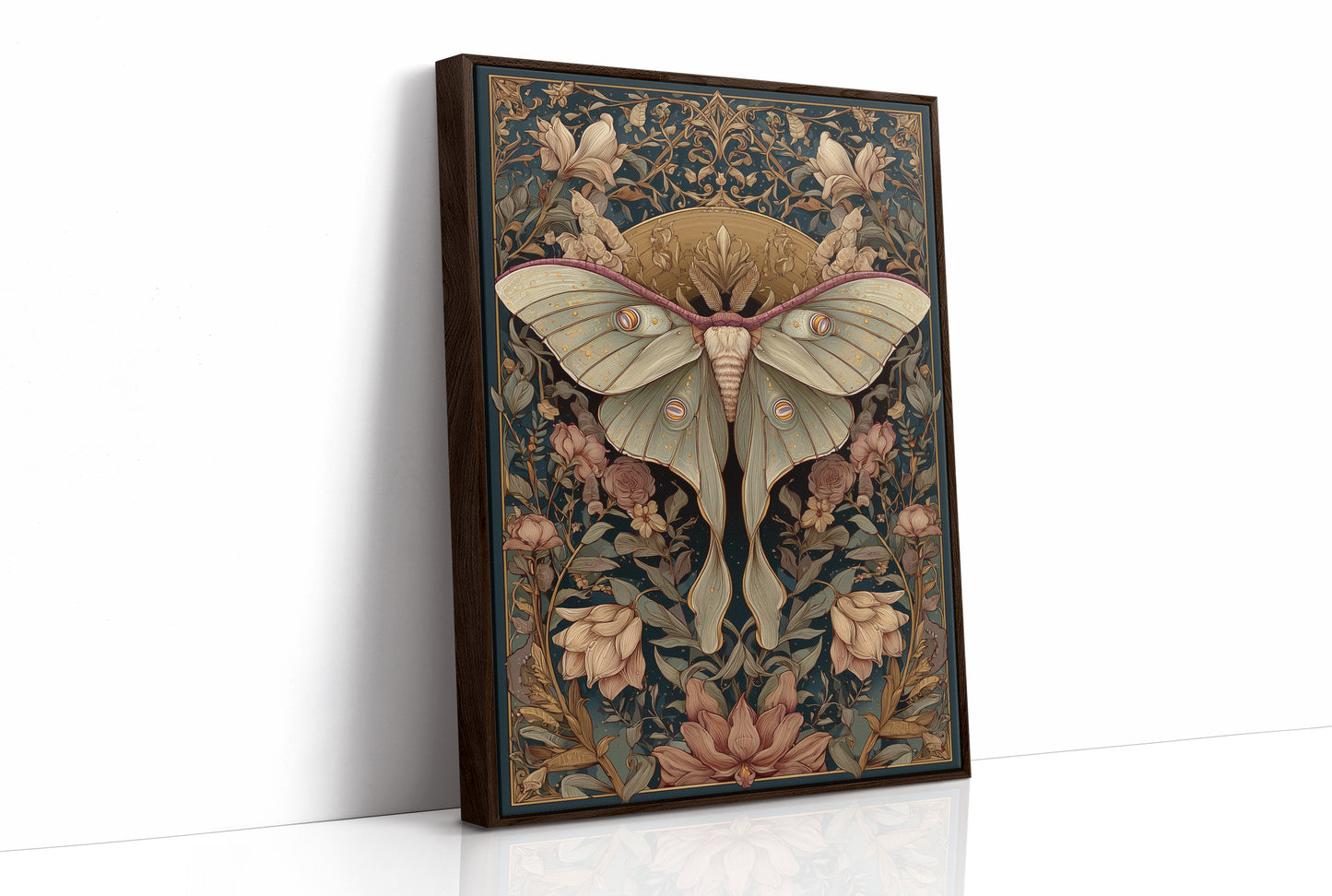 Nocturnal Symmetry: Art Nouveau Moth