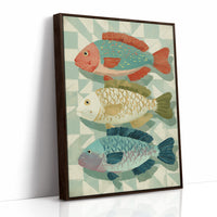 Three Fish In Summer Hues