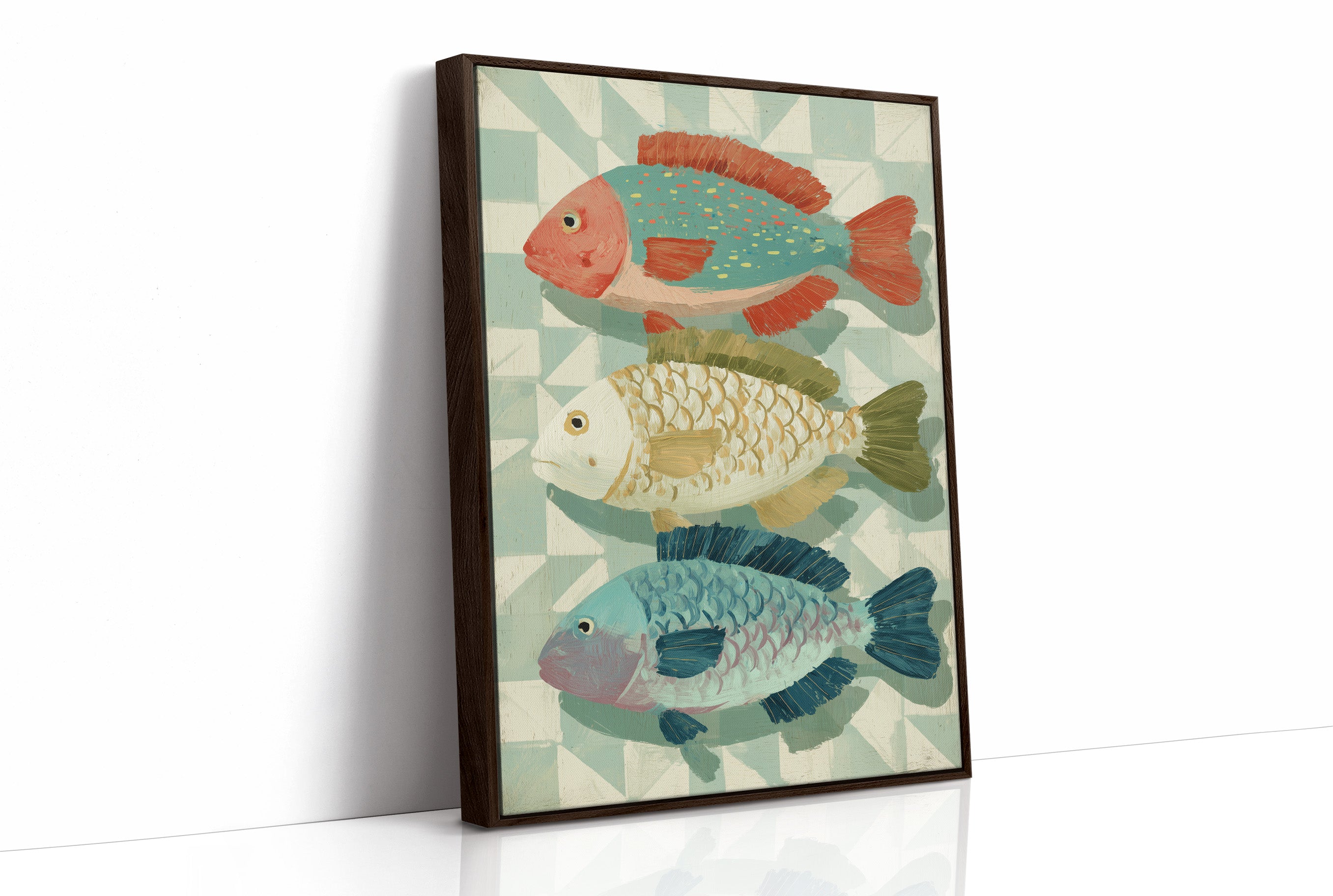 Three Fish In Summer Hues