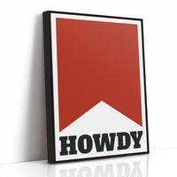 Howdy Western Banner Print