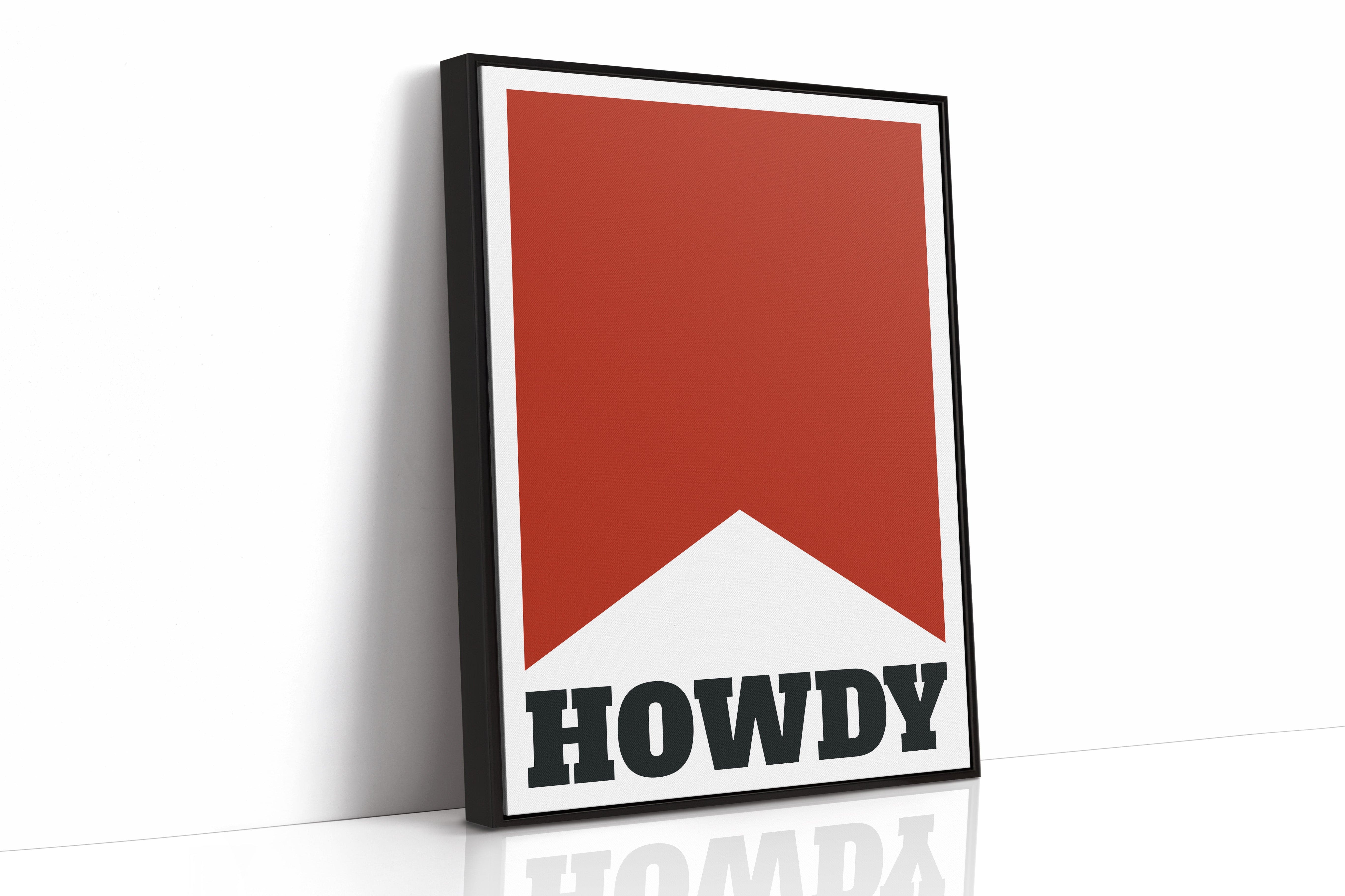 Howdy Western Banner Print