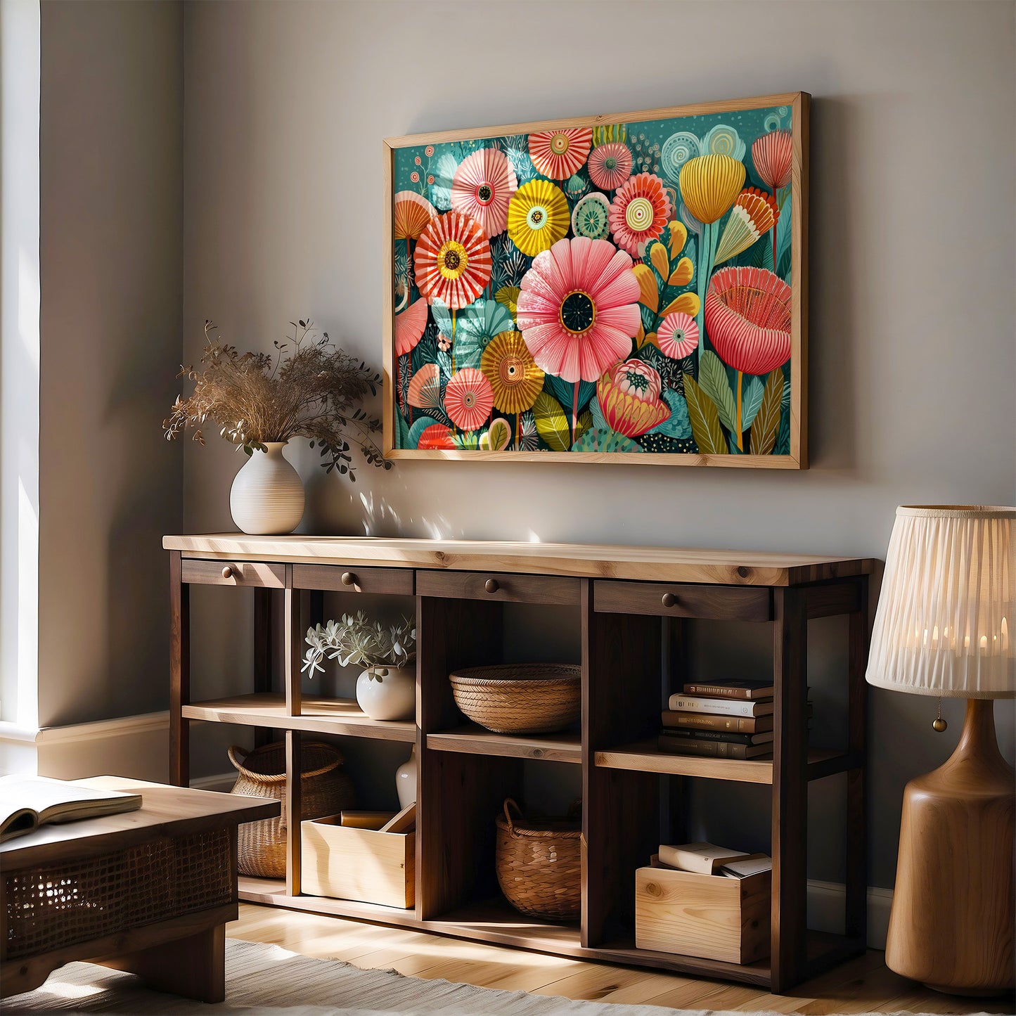 Coral Blooms Cast Golden Shadows