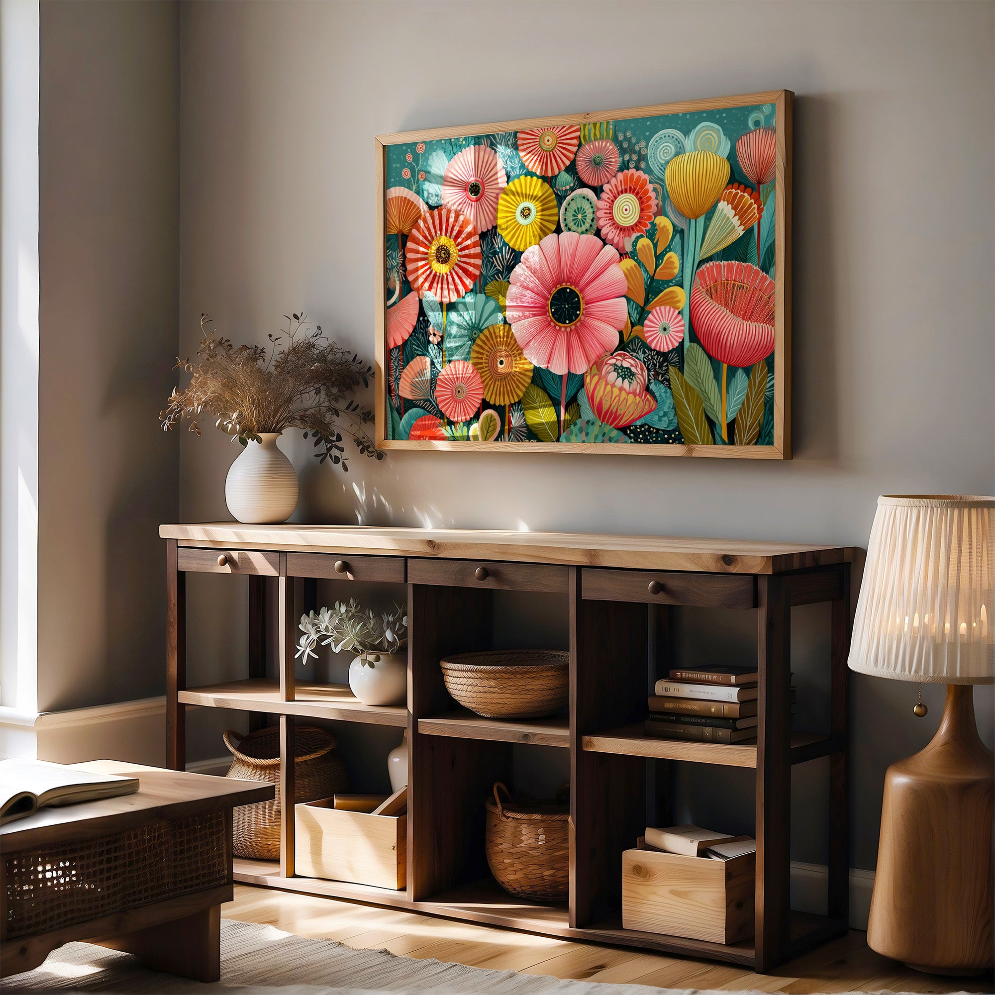 Coral Blooms Cast Golden Shadows