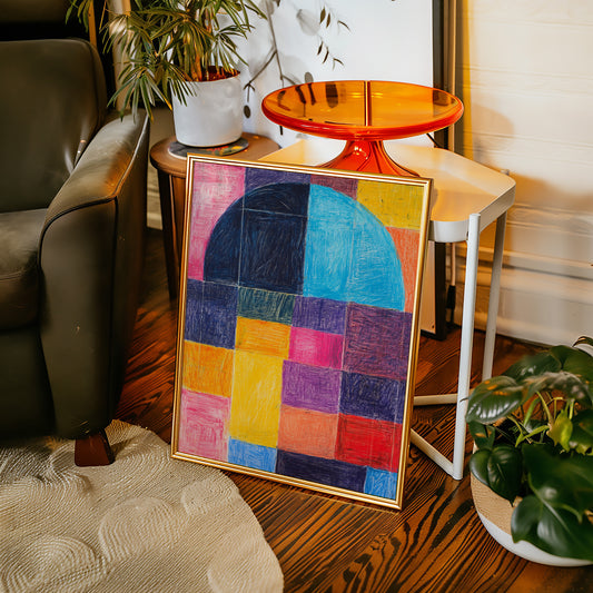 Colors Dance Through City Windows