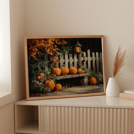 Harvest Glow Beneath Autumn Leaves