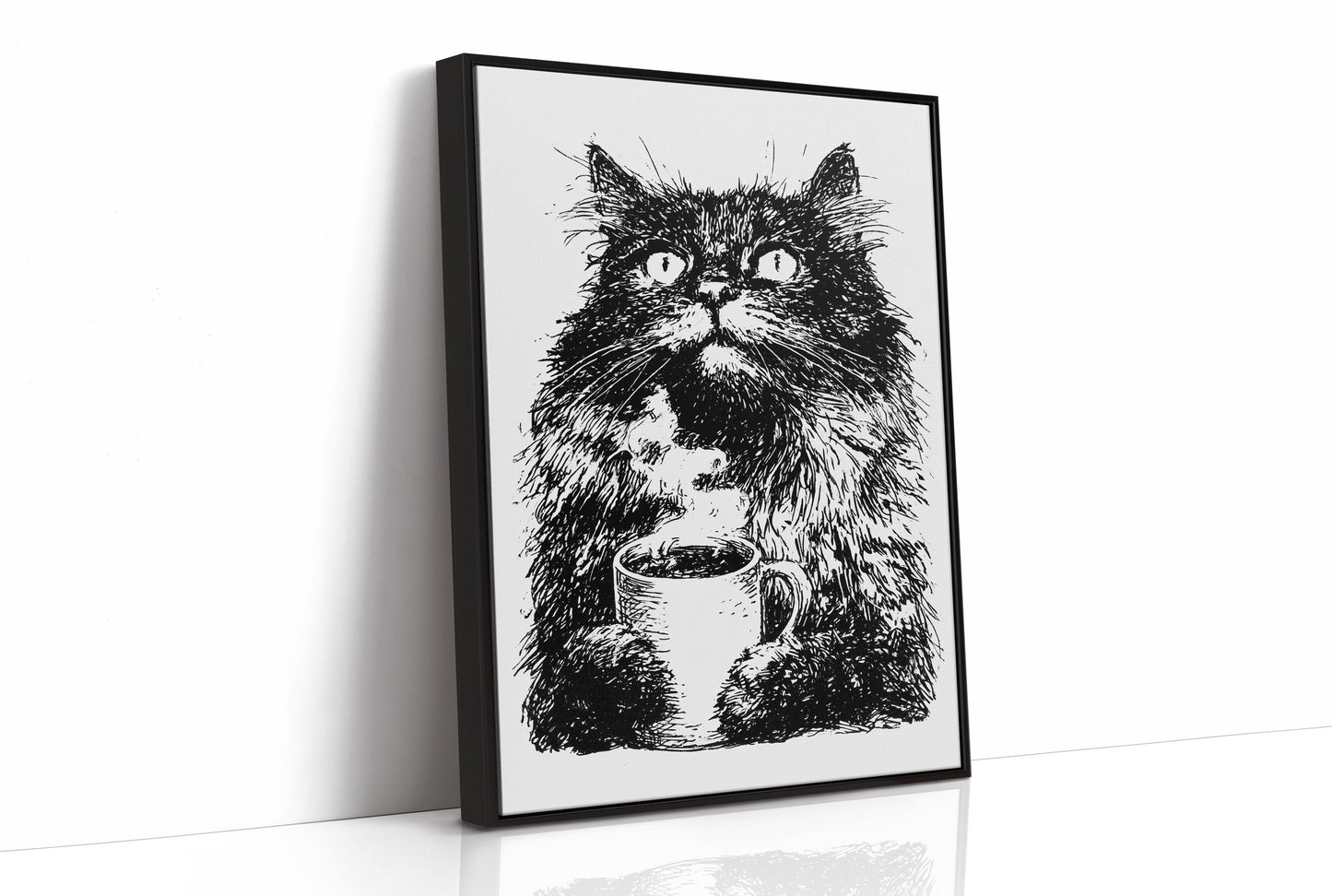 Cat Needs Coffee First