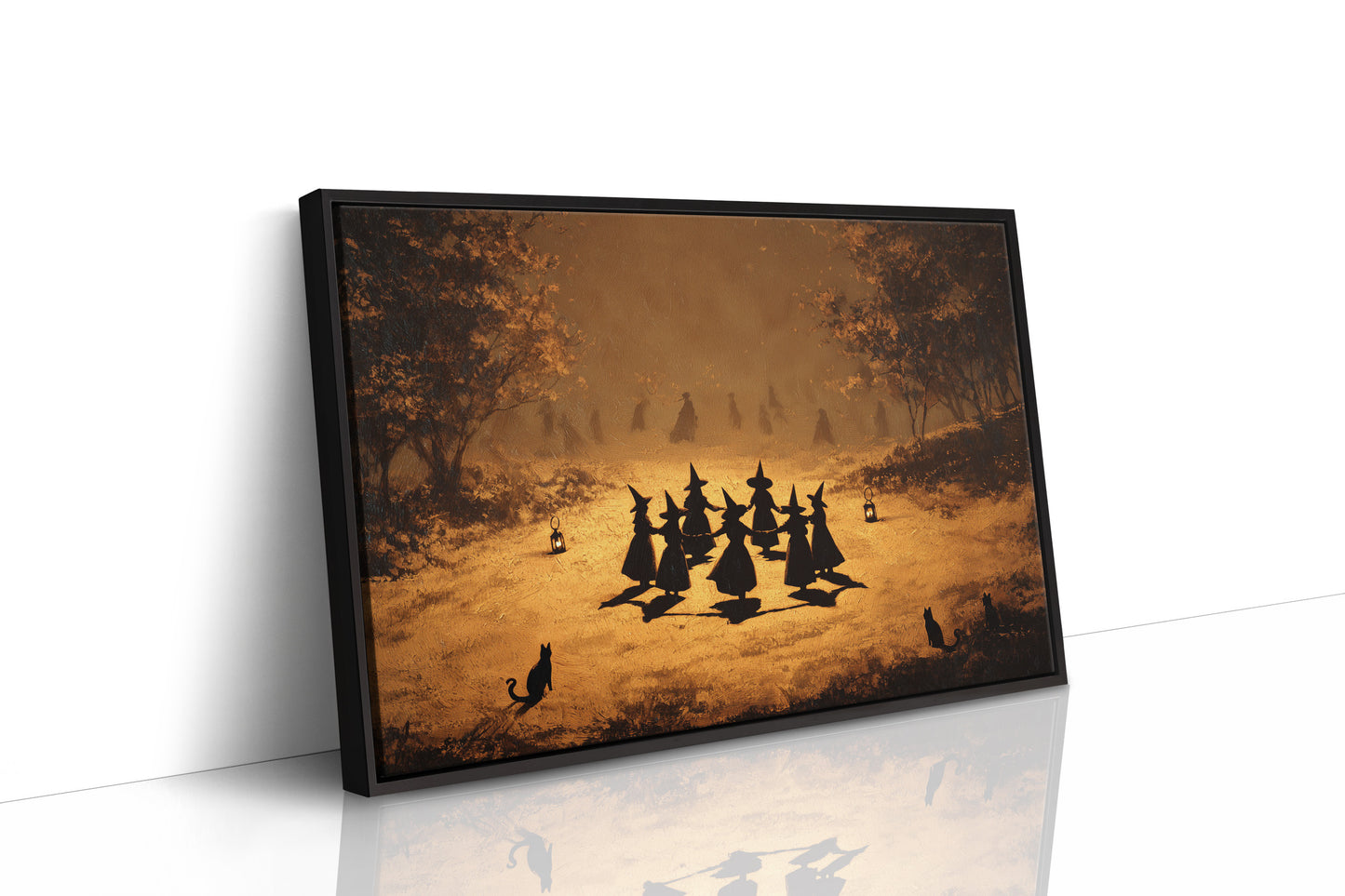 Autumn Coven Gathers By Moonlight