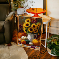 Autumn's Warmth In Sunflower Light