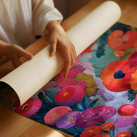 Poppies Dance In Twilight's Glow