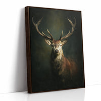 Antlers Against the Forest Depths