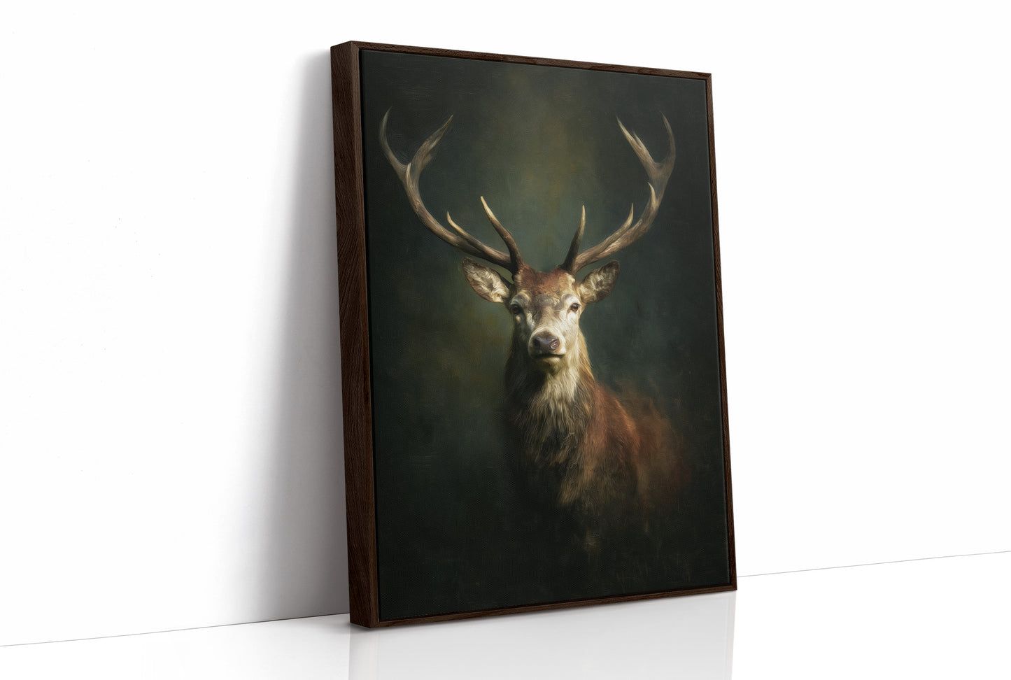 Antlers Against the Forest Depths