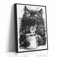 Cat After Too Much Coffee