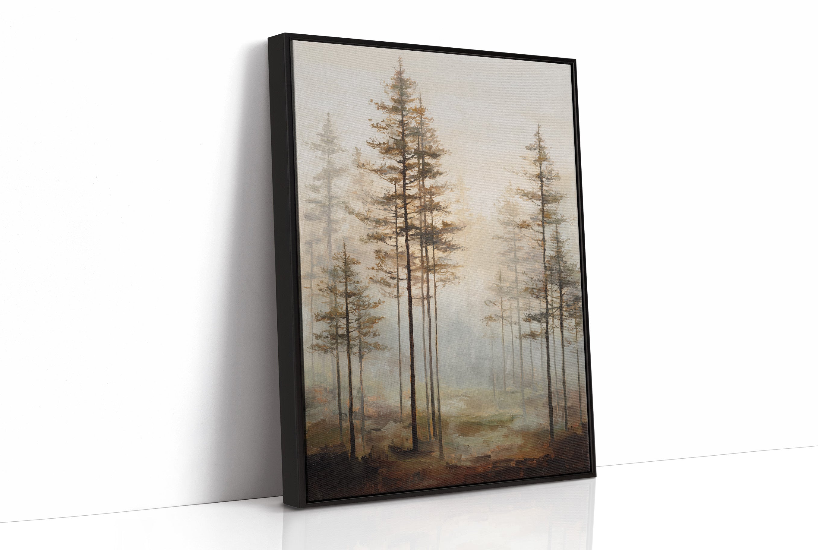 Morning Mist Among Pines
