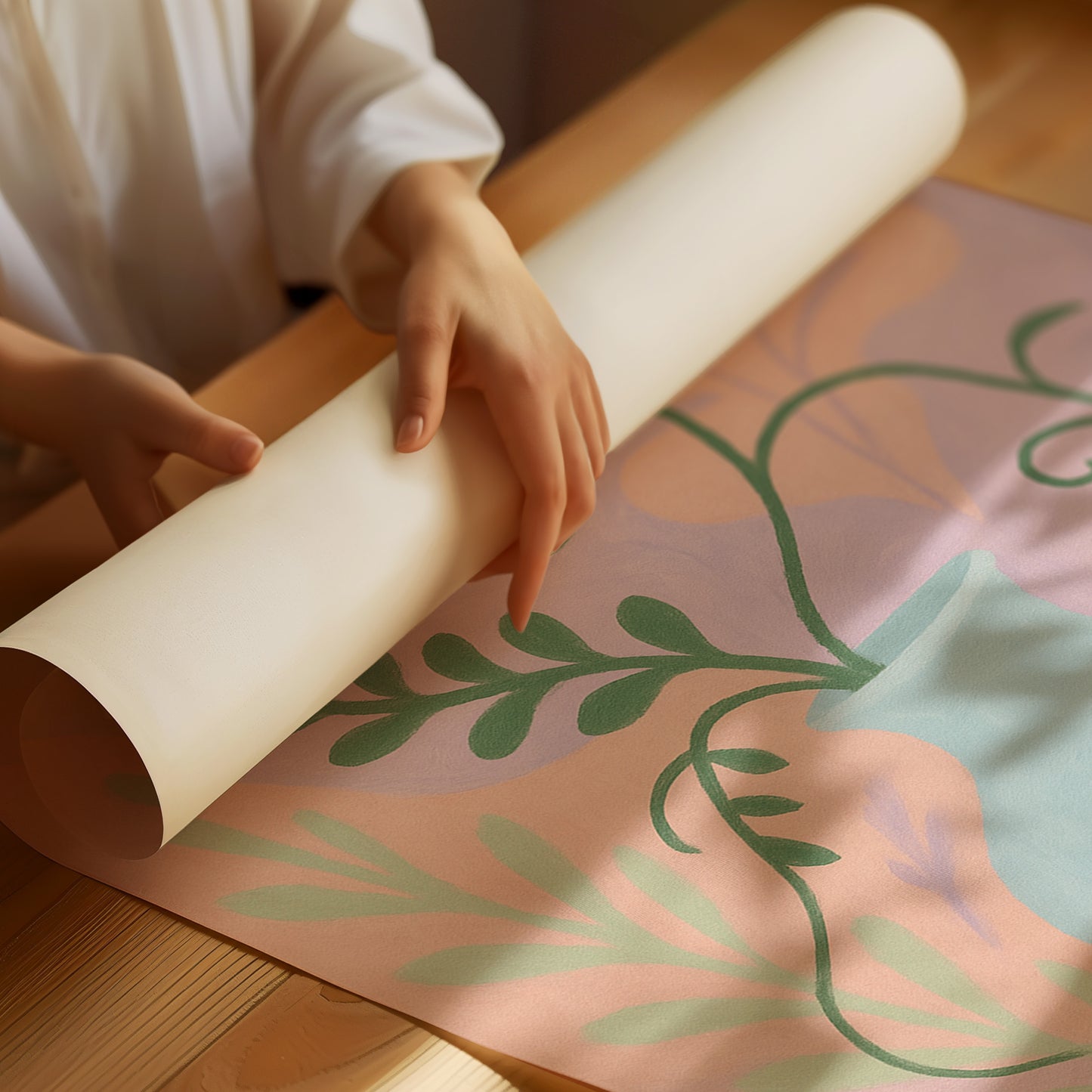 Sunny Fruit Bowl on Blue