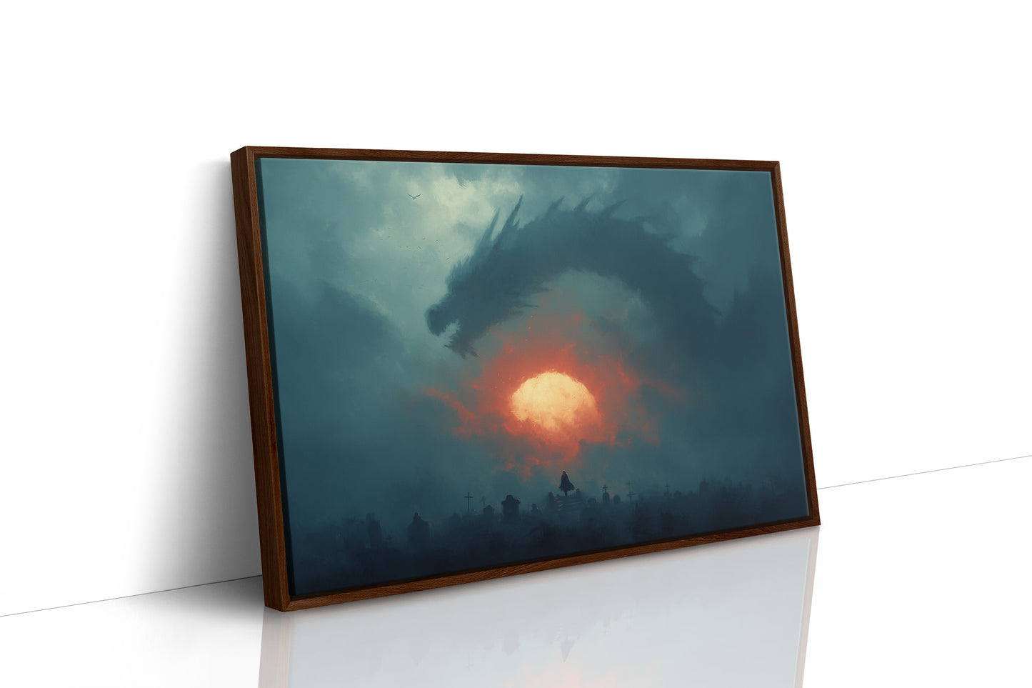 Dragon Rising Over the Graveyard