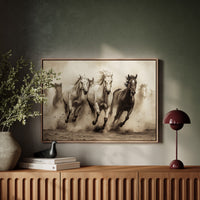 Thunder Hooves Chase Desert Wind