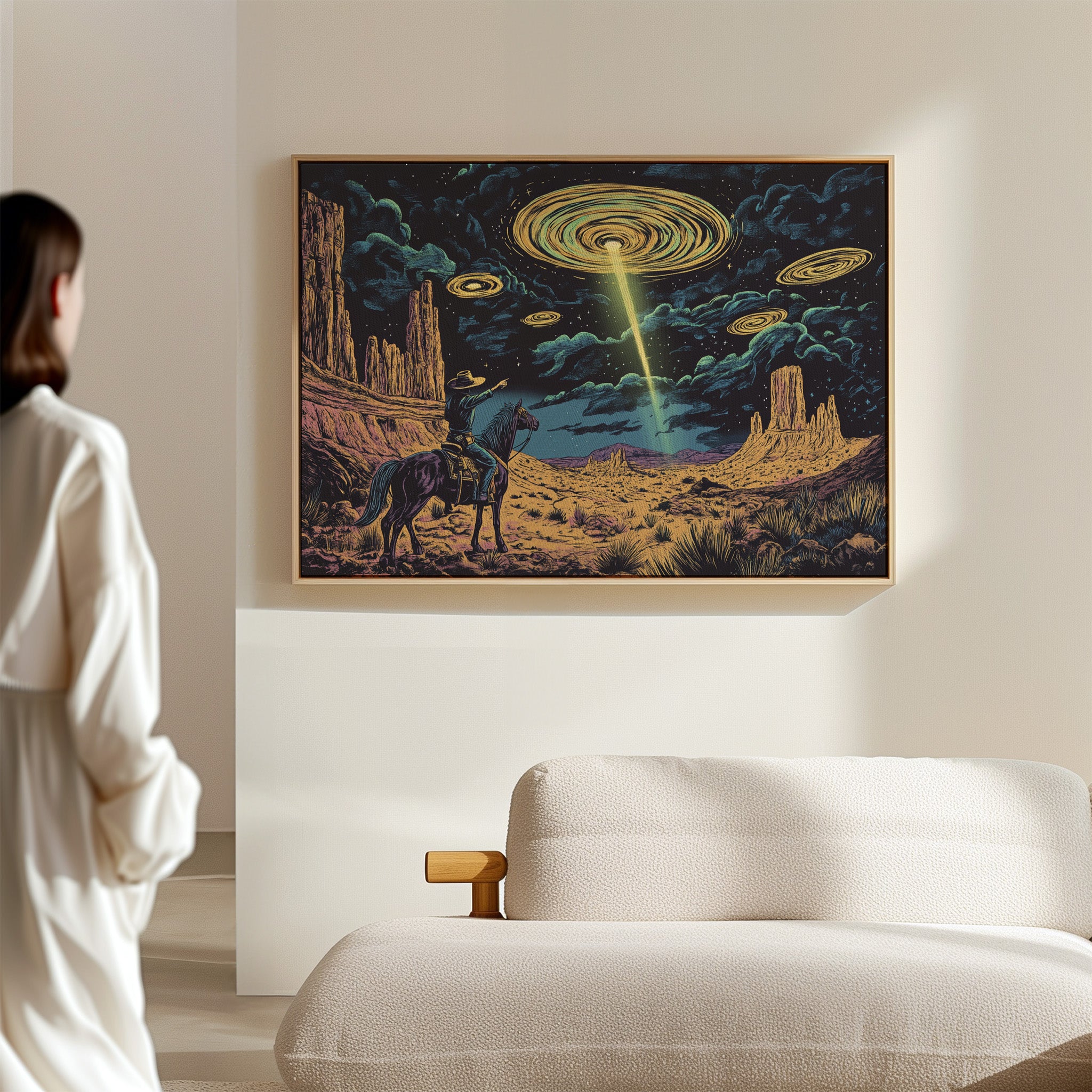 The Arrival Over Monument Valley