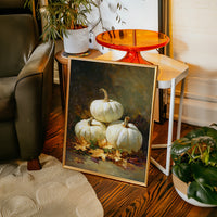 White Pumpkins Dance With Autumn