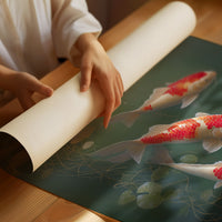 Koi Dance Among Lotus Dreams