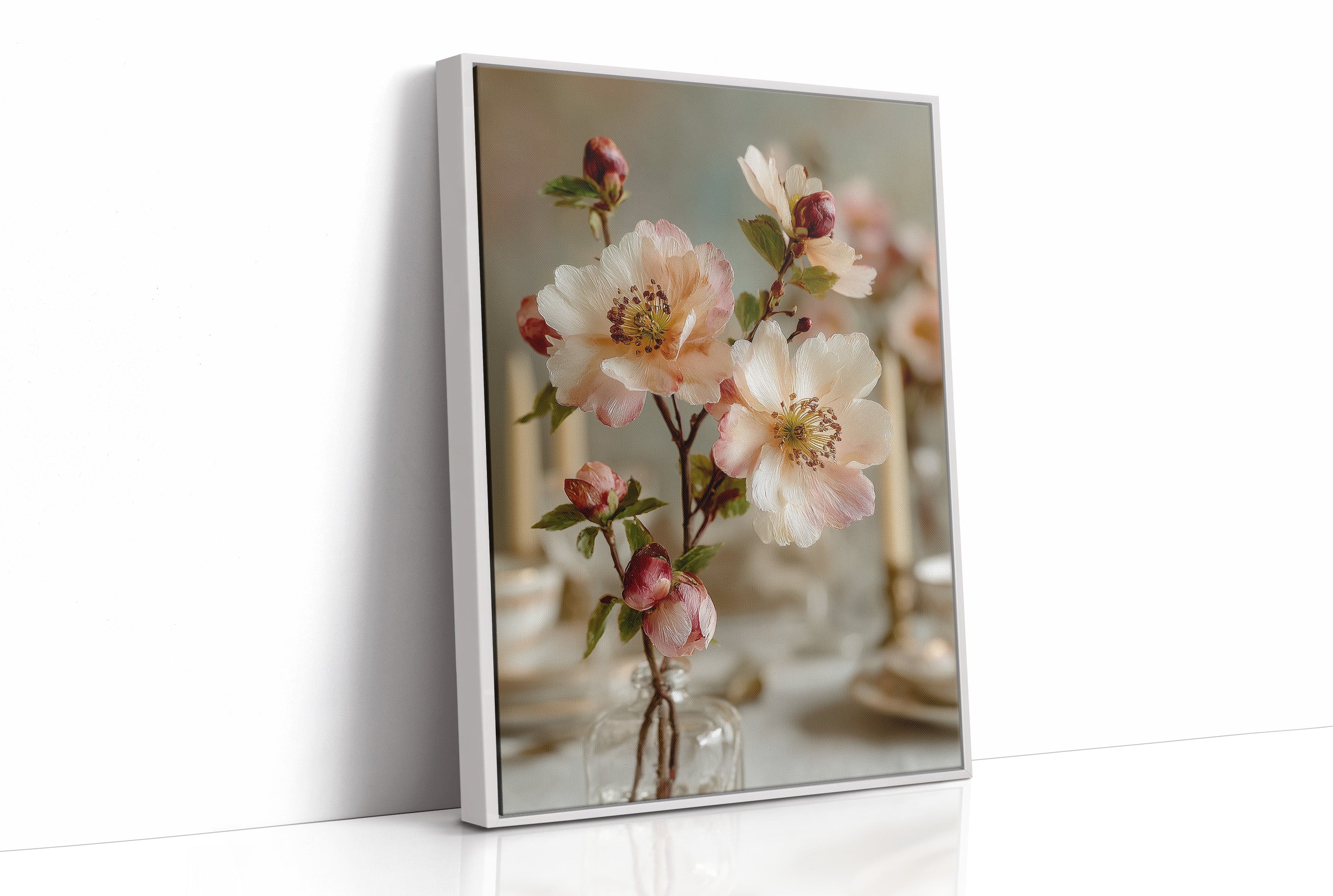 Wild Roses in Glass