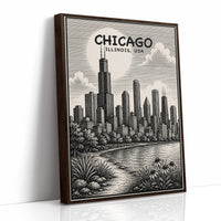 Chicago in Woodcut