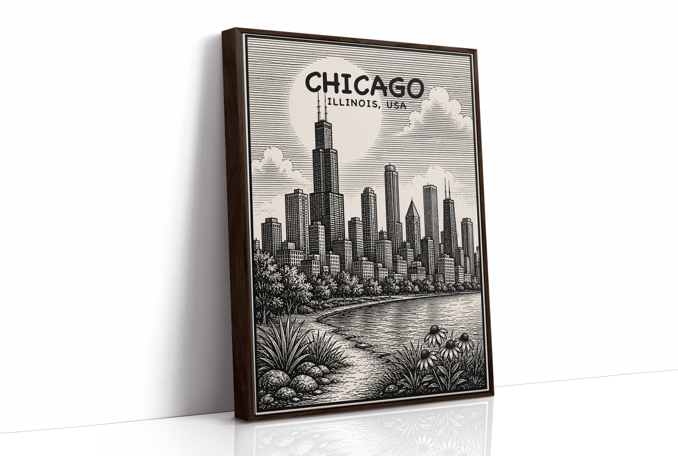 Chicago in Woodcut