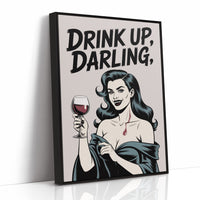 Vintage Vamp Toasts The Night