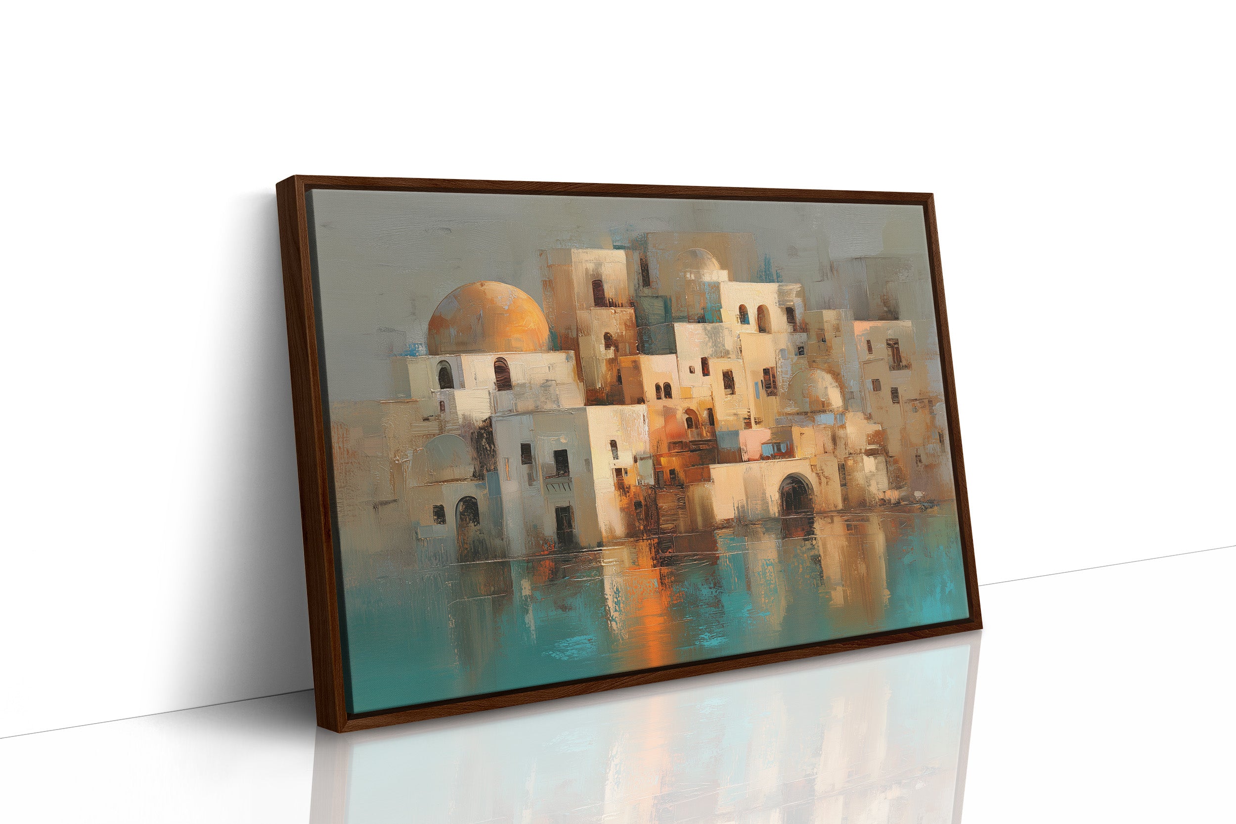 Mediterranean Mirage: Domes At Dusk