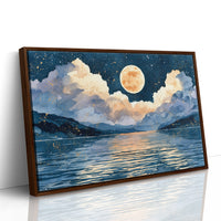 Golden Moon Over Sleeping Water